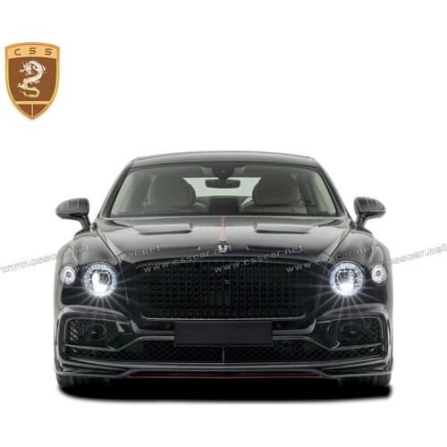 CSSCAR New Arrivals 2020 Car Tuning M Style Cover Carbon Fiber Engine Hood Scoop Bonnet For Bentley Flying Spur V8 W12 00768