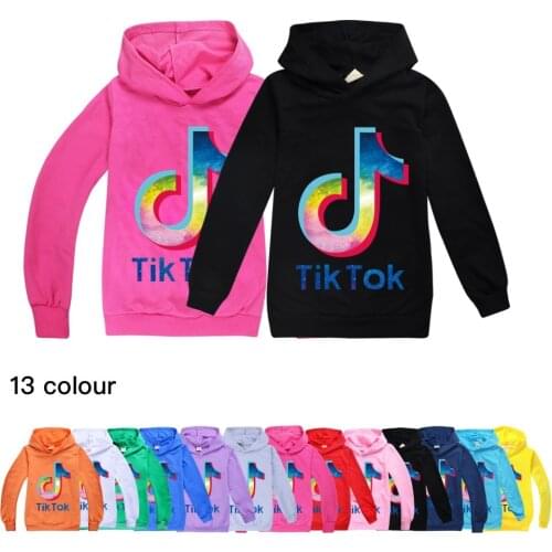 TIK TOK Kids Fashion Hoodies Sweatshirt for Boys Girls Cotton Hoodie T-shirt Game Top Teenage Clothing
