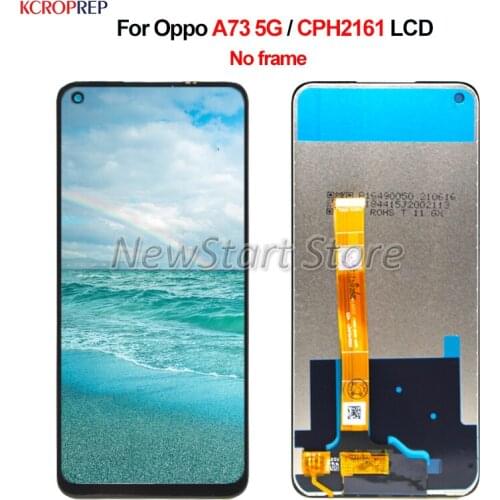 Pantalla For OPPO A73 5G LCD Display Touch Panel Screen Digitizer Assembly For OPPO CPH2161 lcd Replacement Accessory 100% Test