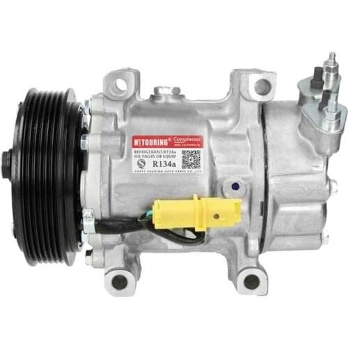Sanden sd6v12 AC Compressor For Peugeot 206 307 Citroen C2 C3 6453GZ 6453JL 6453JP 6453KS 6453LF 6453LH 6453LN 6453LS 6453QE