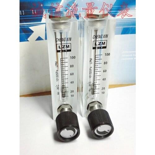 LZM-6T adjustable panel type air flow meter 10~100LPM nitrogen flow meter