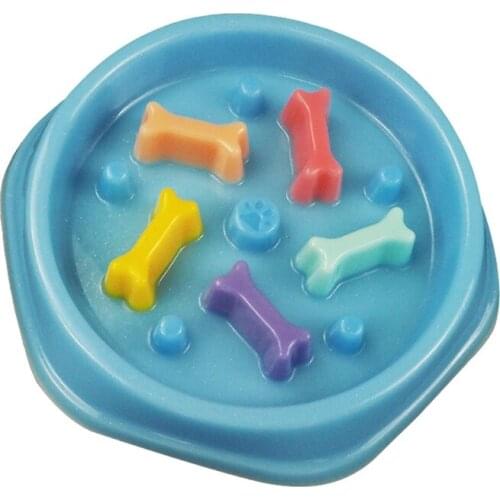 Cat Dog Bowl Resin Mold Puppy Slow Feeder Pet Puzzle Food Dish Silicone Mould