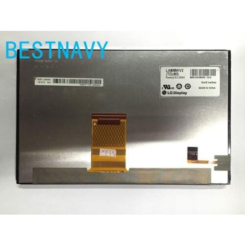 New original 8 Inch LCD display LA080WV2(TD)(03) LA080WV2-TD03 screen panel for Toyota JBL MAP Navi audio