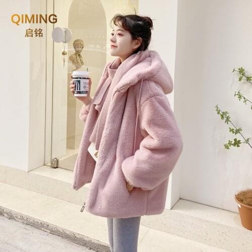 Женские куртки с мехом QIMING China At AliExpress