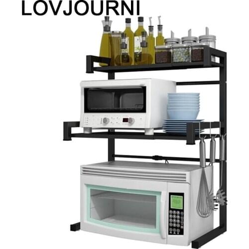 Supplies Cucina Fridge Organizer De Cozinha Adjustable Microwave Shelf Organizador Cocina Cuisine Kitchen Storage Rack Holder