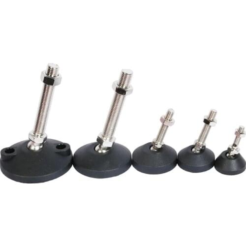 M8/M10 Adjustable Screw Furniture Support Legs Universal Hooves Fixed Anchor Cup for Machine Anti-skid Shock Absorber Protector