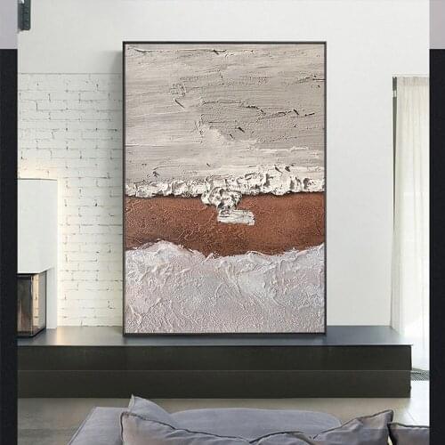Hand Painted Abstract Painting Thick Oil On Canvas Painting Wall Art Modern Home Wall Decoration Picture Artwork For Living Room