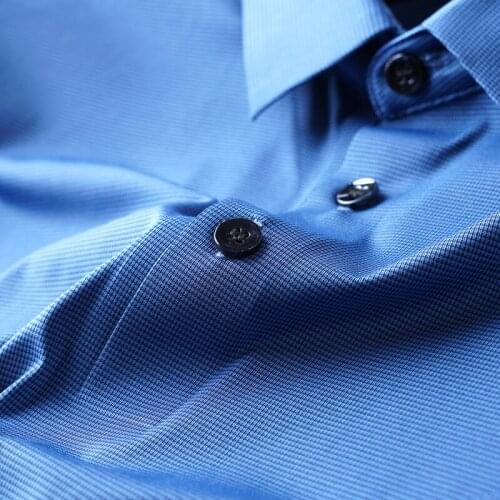 Silky smooth summer seamless rubber T-shirt elastic refreshing and comfortable business casual mens short sleeve POLO shirt