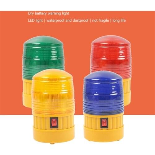 SAROK Battery Flash Warning Light Magnet Suction Red Yellow Blue Green 2 Pcs Indicator Lights