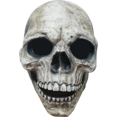 Halloween Scary Full Head Skull Masque Horror Skeleton Prop Ghost Festival Party Home Decoration Bar Ornament Cosplay Props