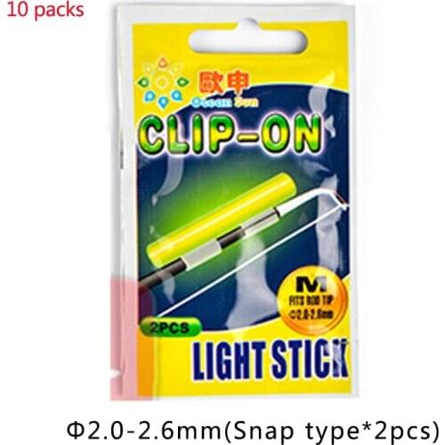 10bag/lot Night Light Glow Stick Fishing Float Lightstick Fishing Light Stick Fluorescent Glowing Luminous Floater