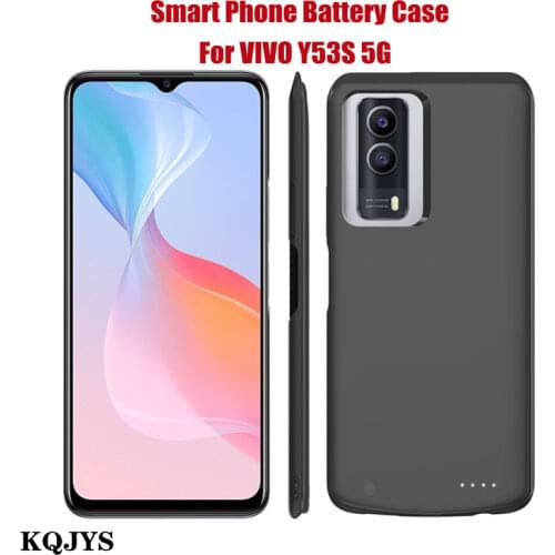 KQJYS 6800mAh For VIVO Y53S 5G Soft silicone Battery Charger Case for VIVO Y53S 5G Battery Case Power Bank Smart Charging Cover