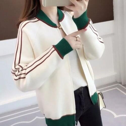 2021 New Fashion Autumn Casual Knitted Sweater Women Long Sleeve zipper Cardigan Sweater Women Jacket Plus Size Cardigan Coat