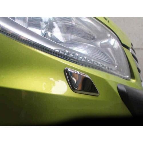 2pcs for SUZUKI S-CROSS 2013-2015 headlamps Sprinkler cover decorate Stainless steel