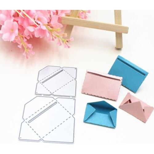 2pcs Envelope Set Metal Cutting Dies Stencils Die Cut for DIY Scrapbooking Album Paper Card Embossing