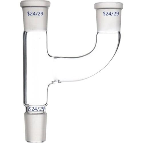 24/29,Glass Claisen Adapter,Three-Way Multiple Tube,Two Necks Paralle,Lab Glassware