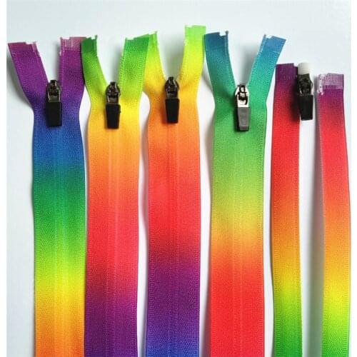 30-60cm (12-24 inches) 10pcs 3# color nylon opening zippers, suitable for clothing and household textiles