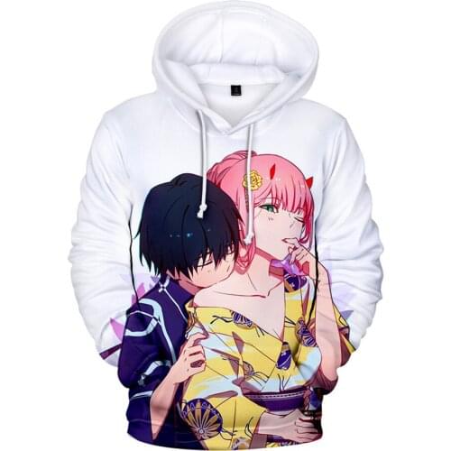 DARLING in FRANXX 3D Hoodie Anime Mens Womens Trendy Tops Sweatshirts Comfortable Boys Girls Clothing Spring Autumn Pullovers