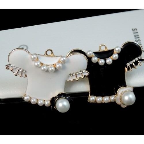 4pcs per lot Rhinestone Cell Phone DIY Alloy Clothes flower Decoration charms