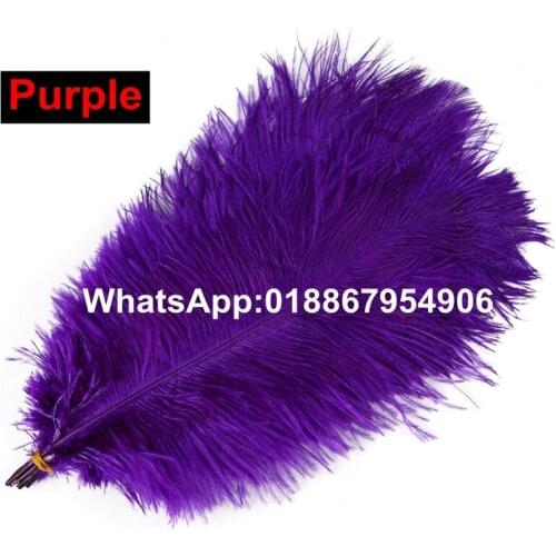 50pcs 120pcs 500pcs 12-14'' (30-35cm) Purple Ostrich Feathers Wedding Decoration