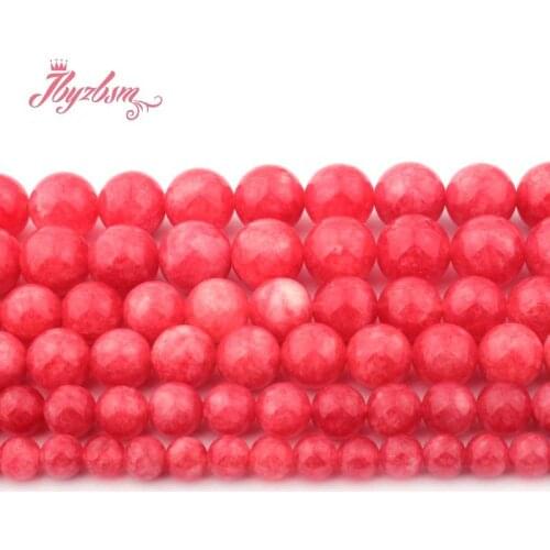 6,8,10,12mm Smooth Round Beads Rhodonite Jades Stone Beads For DIY Necklace Bracelets Earring Jewelry Making 15" Free Shipping