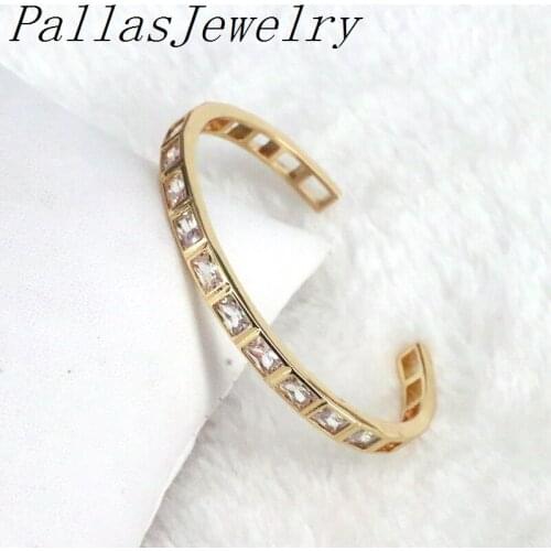 3Pcs New Charms Trendy Gold Filled Cubic Zircon Micro Pave Jewelry Bracelet 2020 New for Women
