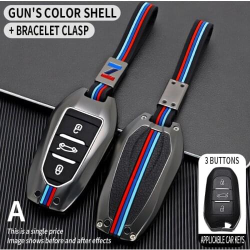 Zinc Alloy Smart Car Key Case Cover For Peugeot 308 3008 508 5008 408 4008 208 301 407 For Citroen C4 C6 C3-XR Picasso DS
