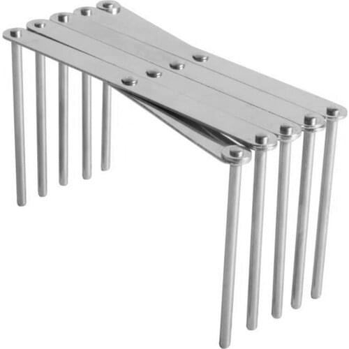 Kitchen Utensil Organizer Stainless Steel Pot Lid Plate Holder Rack Expandable 4 Sectional Adjustable Length Kitchen Tools