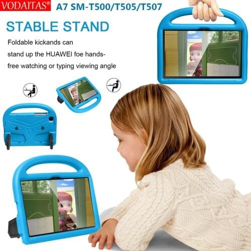 Kids Shockproof EVA Stand Case For Samsung Galaxy Tab A7 10.4 2020 SM-T500 T505 Tablet Cover With Hand Holder