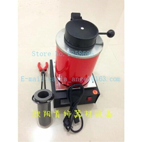 Diy Automatic Electric Melting Furnace Silver Gold Pour Bar +2Kg Crucible+ tong - Digital Controler 110V 220V