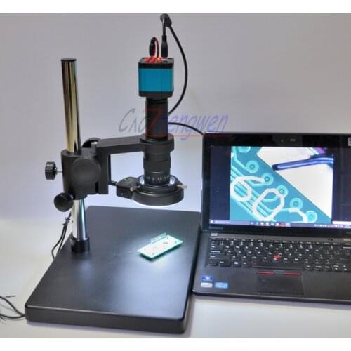 FYSCOPE 14MP HDMI USB Industry Lab Video Microscope Set Camera + 180X C-MOUNT Lens + 144 LED Light