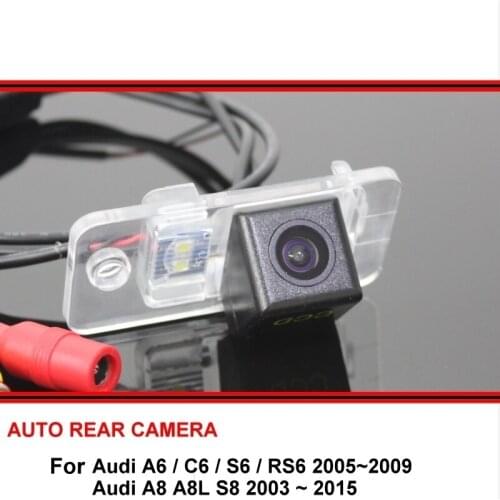 Rearview Camera Fisheye SONY For Audi A6 C6 S6 RS6 A8 A8L S8 2003~2015 HD Car Reverse Backup Rearview Parking Rear View Camera