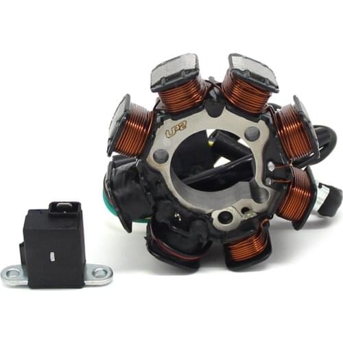 Motorcycle Magneto Generator Stator Coil For Honda TRX200A FourTrax 200 1990 - 1991 TRX200D Type II 31120-HF1-000 31120-HF1-004
