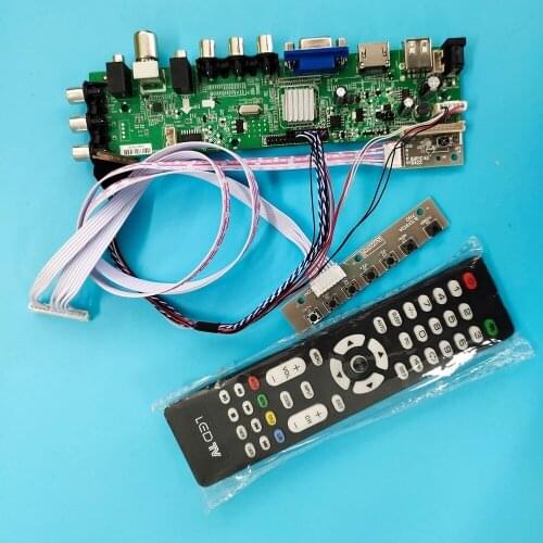 Kit For N173FGE-L23/N173FGE-L11 40pin Signal controller board DVB-T DVB-T2 WLED VGA LED HDMI digital 1600X900 TV LVDS USB remote