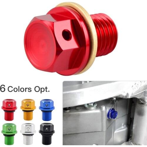 M12*1.5 Magnetic Oil Drain Plug Nut Bolt For Honda CRF XR CB CBR 250R 250RR 600RR 1000RR Yamaha YZ YZF Kawasaki Ninja 250R ZZR
