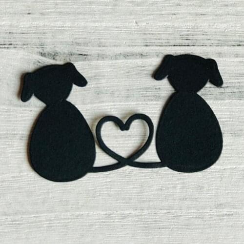 Animal Dog Cat Lover Heart Metal Cutting Dies for Scrapbooking and Card Making Craft 2021 New die cuts