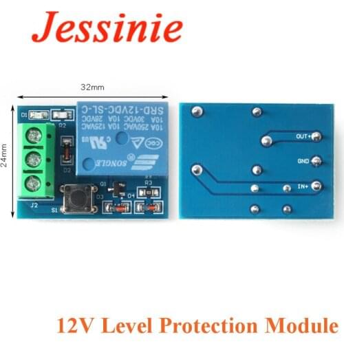 12V Battery Protection Board Module Lead Acid Battery Protection Over Discharge Low Voltage Protection Relay Module