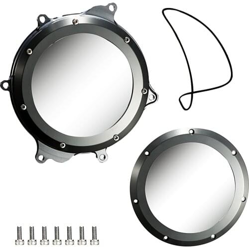 Titanium Color Billet Aluminum Clear Engine Clutch Cover For Suzuki DRZ 400 S SM E