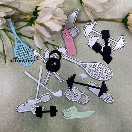 Sport equipment Metal Cutting Dies Stencils For DIY Scrapbooking Decorative Embossing Handcraft Die Cutting Template