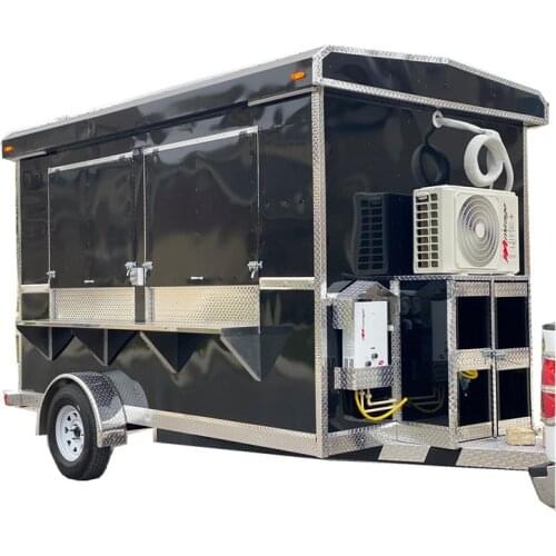 Foodtruck Concession Food Trailer Truck Mobile Kitchen on Street Coffee Hot Dog Cart Vending Machine