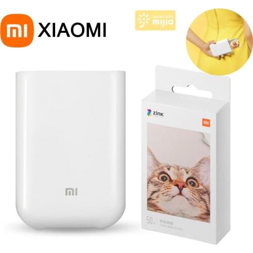 Xiaomi Mijia AR Printer 300dpi Portable Travel Party Photo Picture Printer Pocket Camera DIY Share 500mAh Work With Mijia Paper