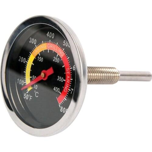 1PC New Steel Barbecue BBQ Smoker Grill Thermometer Thermometer Gauge Celsius Degrees Oven G4K5 50-400 Temperature J9C3