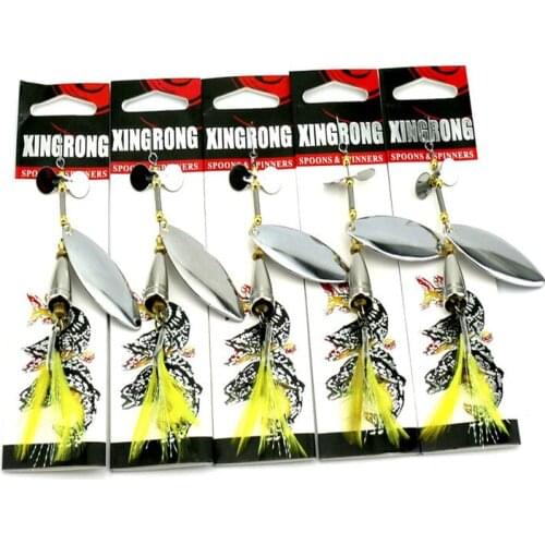 10pcs/lot Fishing Lures boxed rotating composite metal sequins brand bait set wholesale Hot Hot bursting