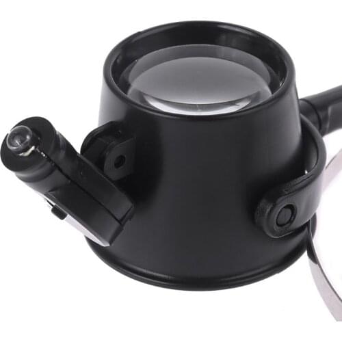 15X Monocular Glass Magnifier Watch Jewelry Repair Tools LED magnifying glass watch clock loupe lens