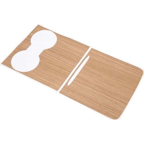 2pcs Car Central Control Protective Panel Cover Trim Sticker PVC Replacement for Tesla Model3 2017-2021 Car Interior Decoration