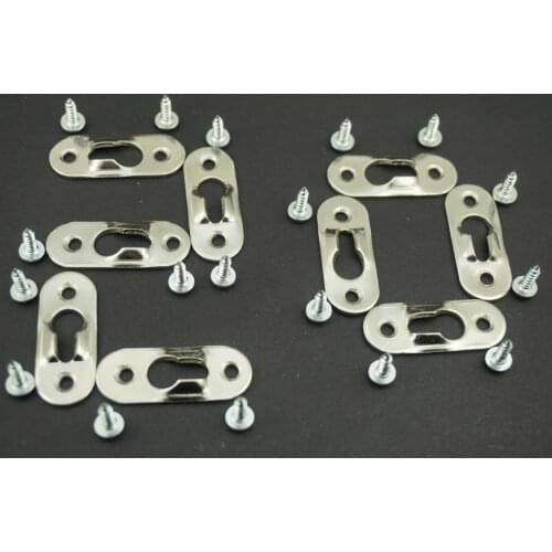 20PCS/Lot THICKEN KEYHOLE PICTURE FRAME PAINTING HANGERS & SCREWS