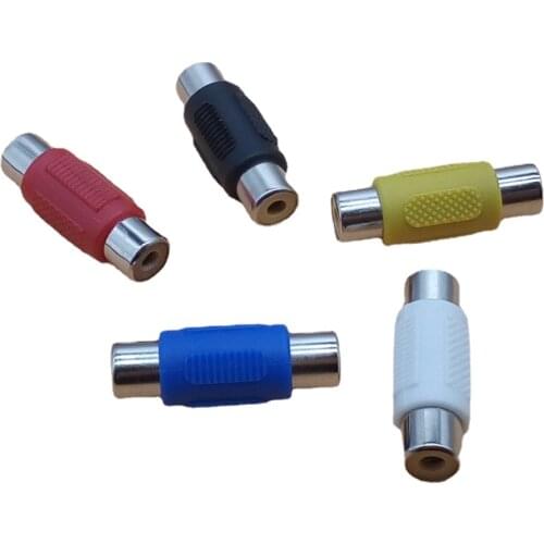 5pcs Audio Video RCA Female to RCA Female Coupler Joiner Barrel Adapter