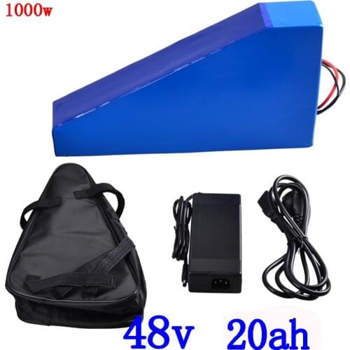 48V 1000W 1500W 2000W motor 48V 20AH Electric Bike Battery48V 21AH E-bike Battery 48Volt Lithium Battery with 50A BMS+5A charger