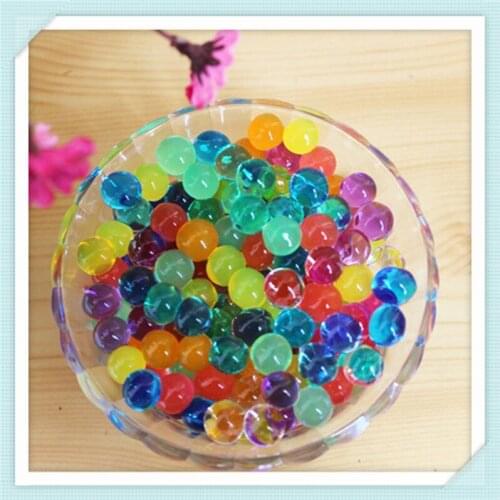 Free Shipping 50g Pack Mixed Colors Water Aqua Crystal Soil Bio Gel Ball Beads Wedding Vase Centrepiece, Home Garden Decor JS-13