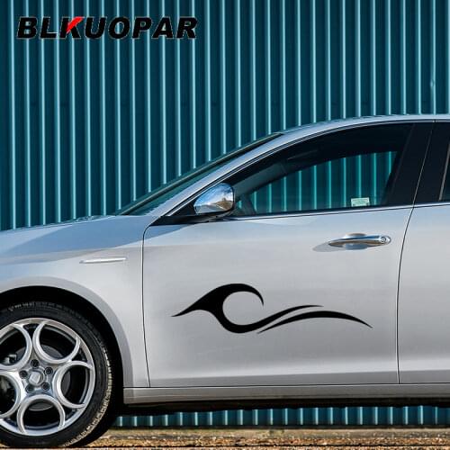 BLKUOPAR for Tribal Flame Car Stickers Sunscreen Fashionable Decals Scratch-Proof Refrigerator Windows Decor Car Door Protector